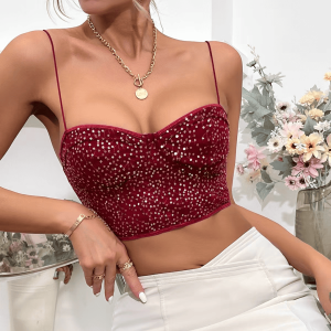 Floral Embroidery Corset Top