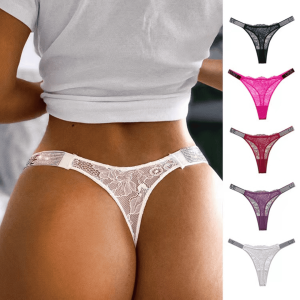 Fashion Women Underwear Low-rise Thongs Underpants Female Sexy Lace Panties Lingerie